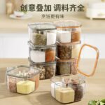 Transparent Spice Box With Spoon - Image 3