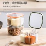 Transparent Spice Box With Spoon